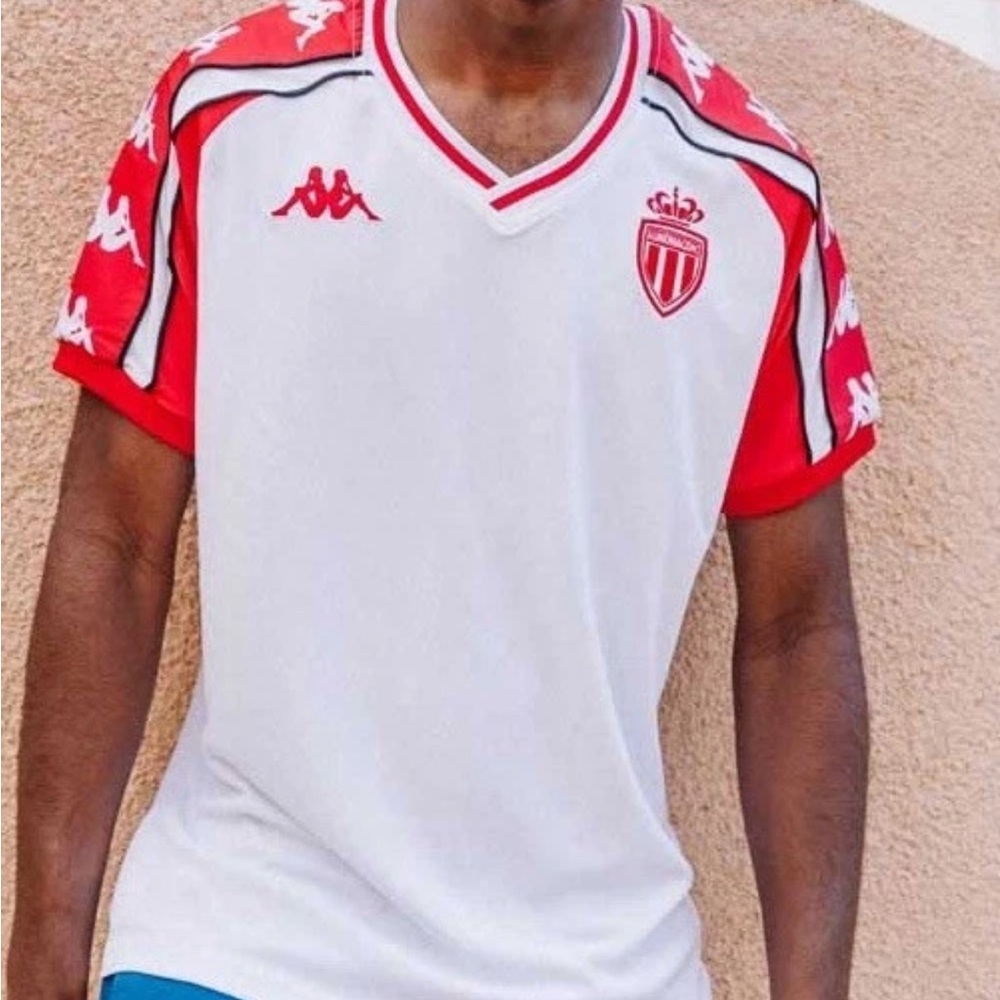 Kappa AS Monaco Kombat XX Retro Shirt Jersey Sz l